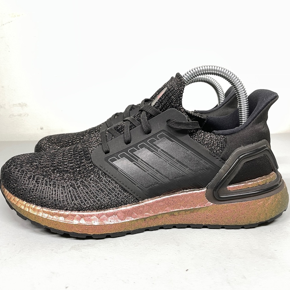 Adidas Ultraboost 20 J (FX0456) Youth Size 6/Women’s Size 7.5 Black Metallic